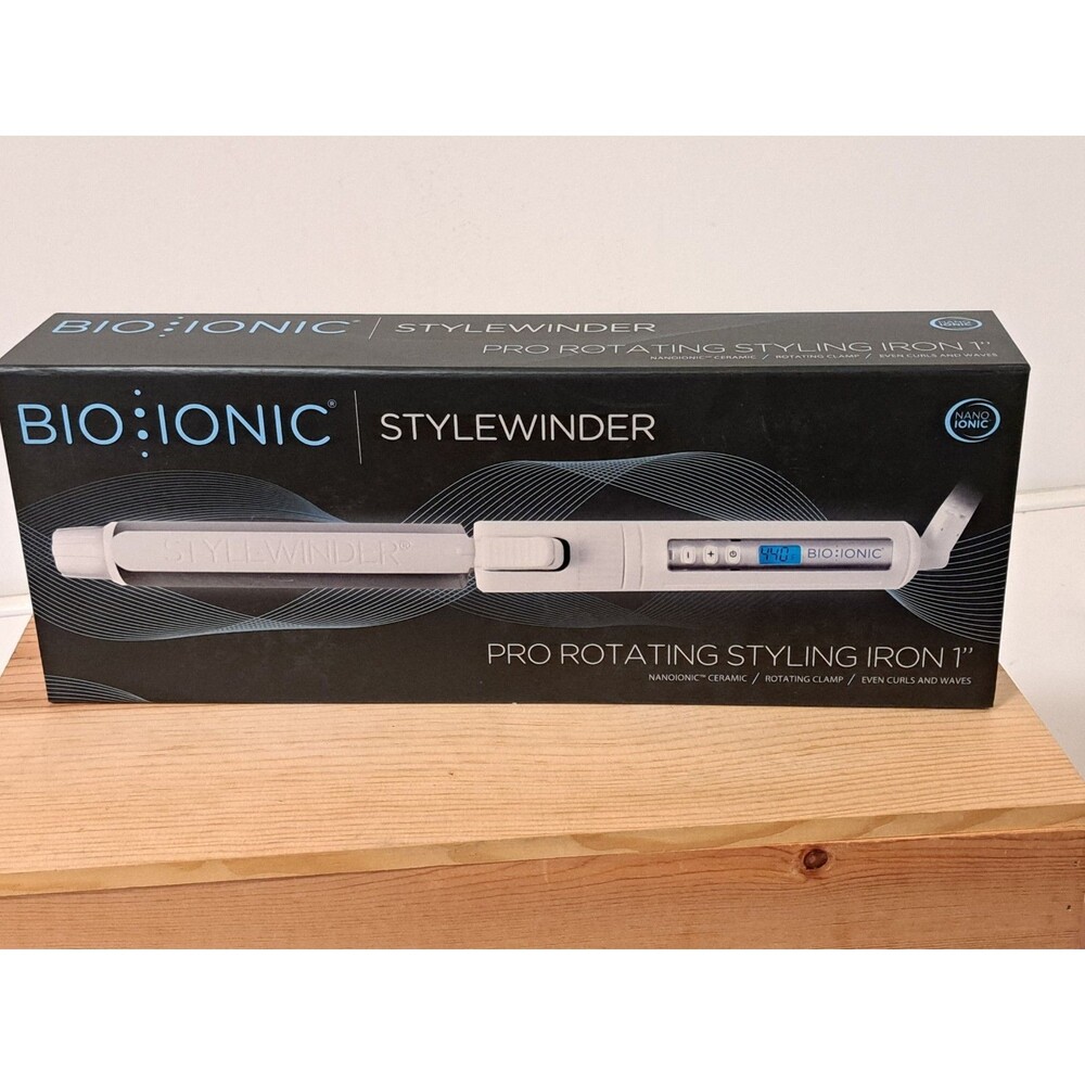 BIO IONIC Stylewinder Pro Rotating Styling Iron 1" NANI IONIC NEW IN BOX